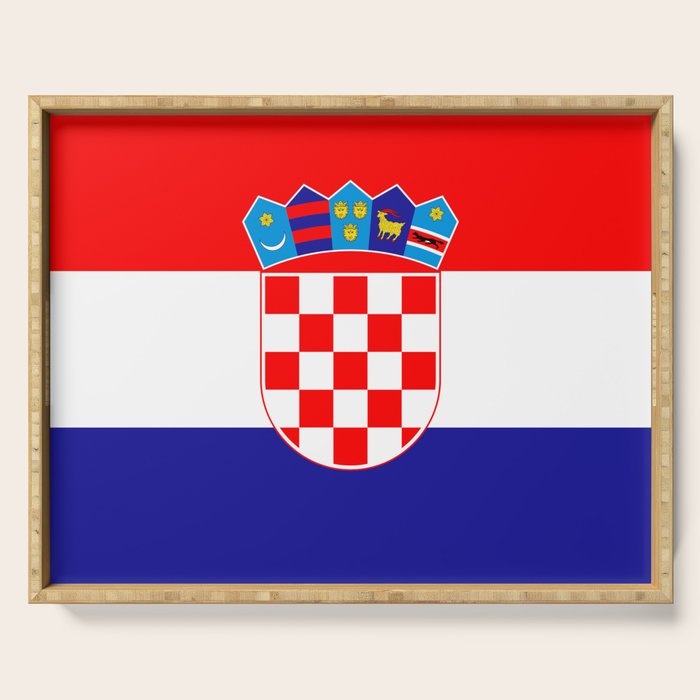 Flag of Croatia Serving Tray Gallery Image 1