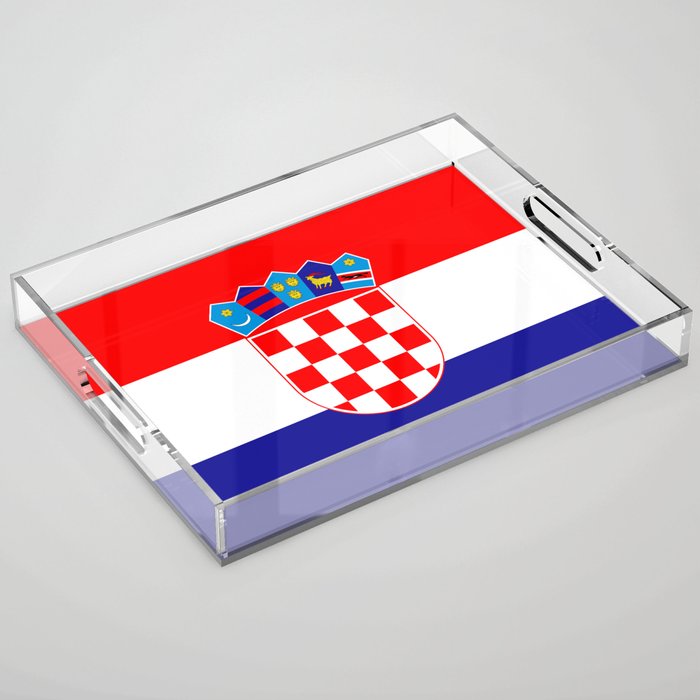 Flag of Croatia Acrylic Tray Gallery Image 1