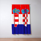 Flag of Croatia Window Curtain Gallery Image 3