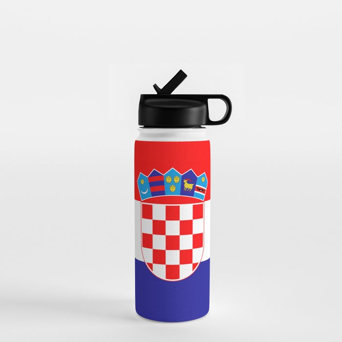 Flag of Croatia Water Bottle