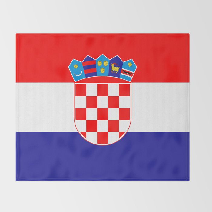 Flag of Croatia Throw Blanket Gallery Image 2