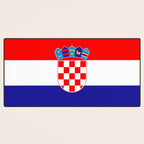Flag of Croatia Desk Mat Gallery Image 3