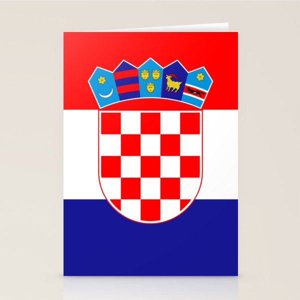 Flag of Croatia Stationery Card Gallery Image 1