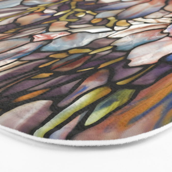 Louis Comfort Tiffany - Decorative stained glass 10. Bath Mat Gallery Image 3