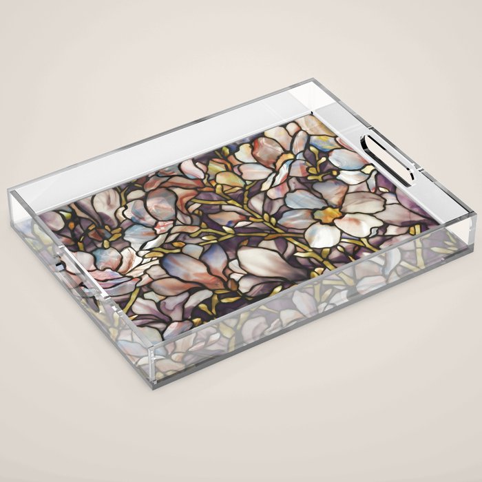 Louis Comfort Tiffany - Decorative stained glass 10. Acrylic Tray Gallery Image 1