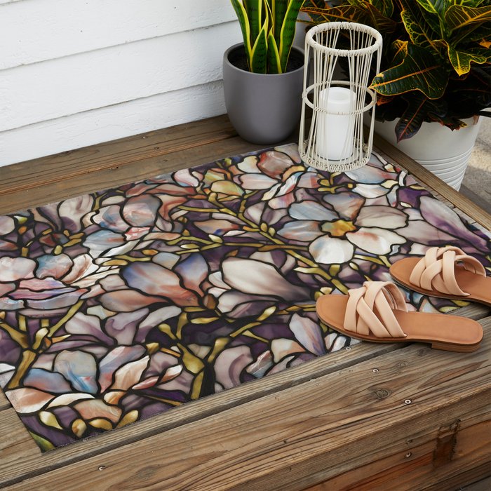 Louis Comfort Tiffany - Decorative stained glass 10. Outdoor Rug Gallery Image 2