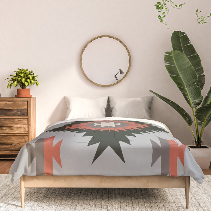 New Mexico Southwest Santa Fe Tribal Indian Pattern Comforter Gallery Image 3