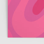 Hot Pink Maximalist Retro Liquid Swirl Abstract Pattern Square Poster Gallery Image 3