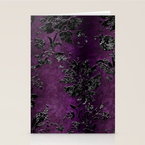 Embossed Black Velvet 04 Stationery Card Gallery Image 1