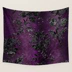 Embossed Black Velvet 04 Wall Tapestry Gallery Image 4
