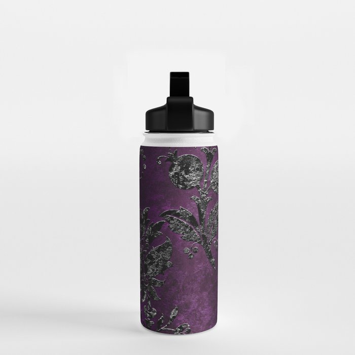 Embossed Black Velvet 04 Water Bottle Gallery Image 2