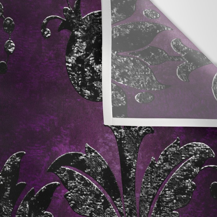 Embossed Black Velvet 04 Wall Tapestry Gallery Image 3