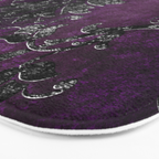Embossed Black Velvet 04 Bath Mat Gallery Image 3