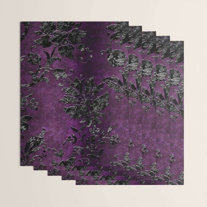 Embossed Black Velvet 04 Wrapping Paper Gallery Image 3