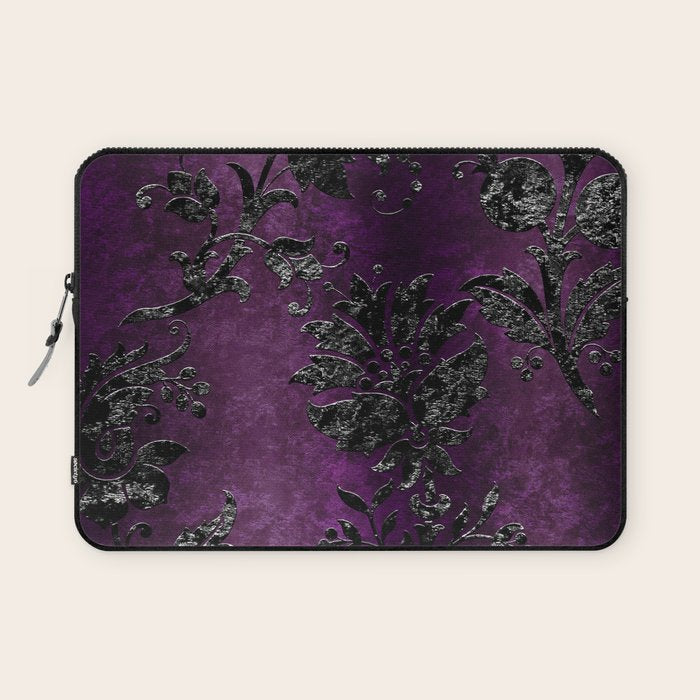 Embossed Black Velvet 04 Laptop Sleeve Gallery Image 1