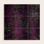 Embossed Black Velvet 04 Wood Wall Art Gallery Image 1