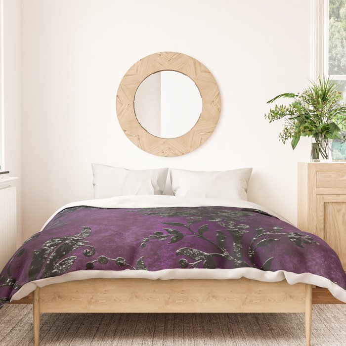 Embossed Black Velvet 04 Duvet Cover Gallery Image 3