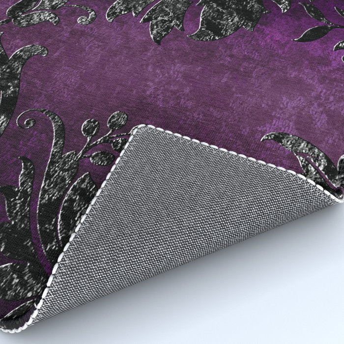 Embossed Black Velvet 04 Rug Gallery Image 4