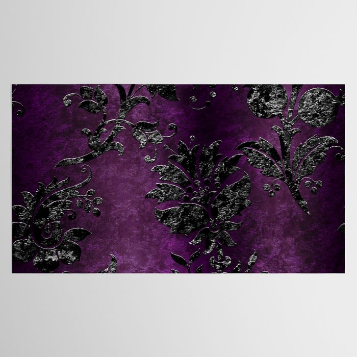 Embossed Black Velvet 04 Tablecloth Gallery Image 2