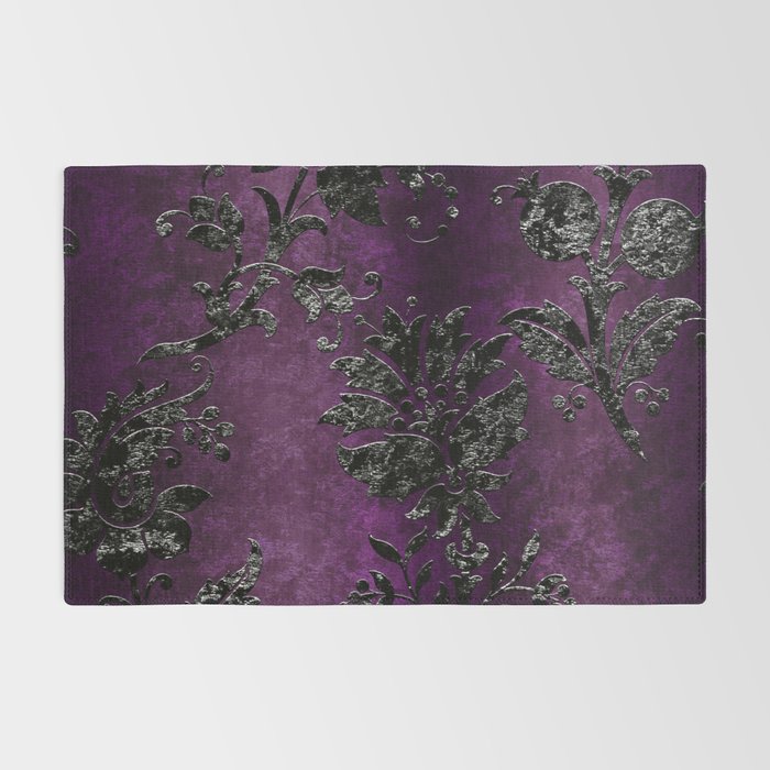 Embossed Black Velvet 04 Rug Gallery Image 2