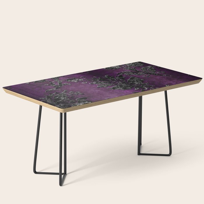 Embossed Black Velvet 04 Coffee Table Gallery Image 1