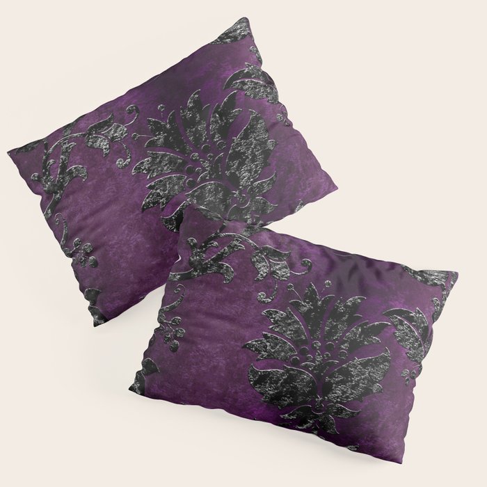 Embossed Black Velvet 04 Pillow Sham Gallery Image 3