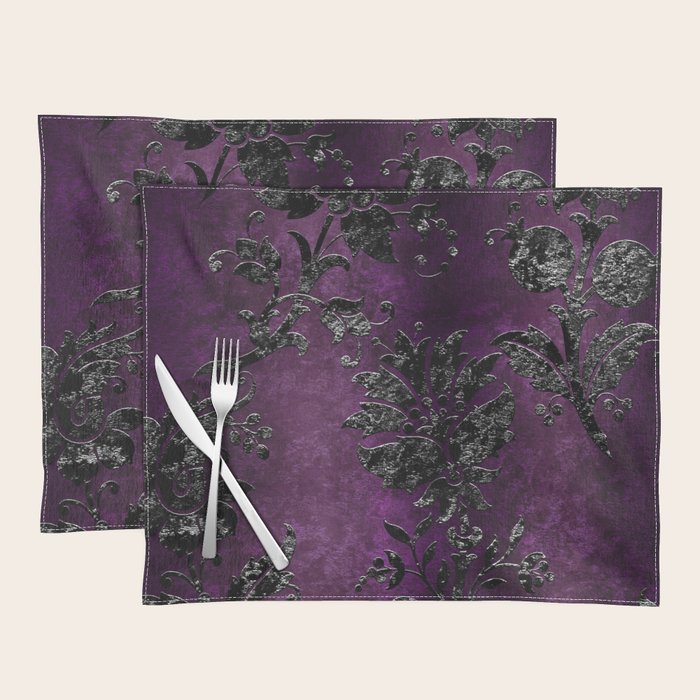 Embossed Black Velvet 04 Placemat Gallery Image 1