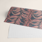 Magic Jungle Vine - midnight & peach Wrapping Paper Gallery Image 2