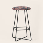 Magic Jungle Vine - midnight & peach Stool Gallery Image 1