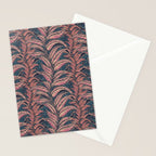 Magic Jungle Vine - midnight & peach Stationery Card Gallery Image 2