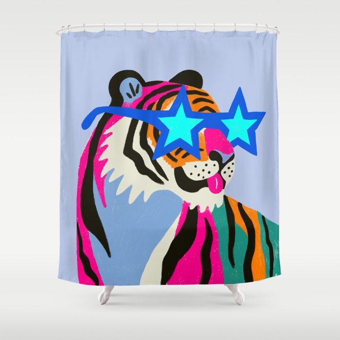 Star tiger Shower Curtain Gallery Image 1