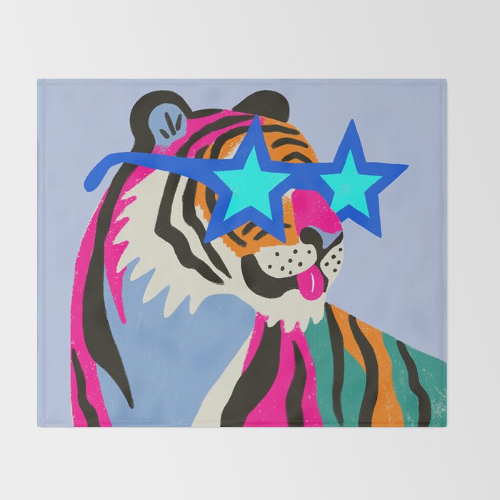Star tiger Throw Blanket Gallery Image 2