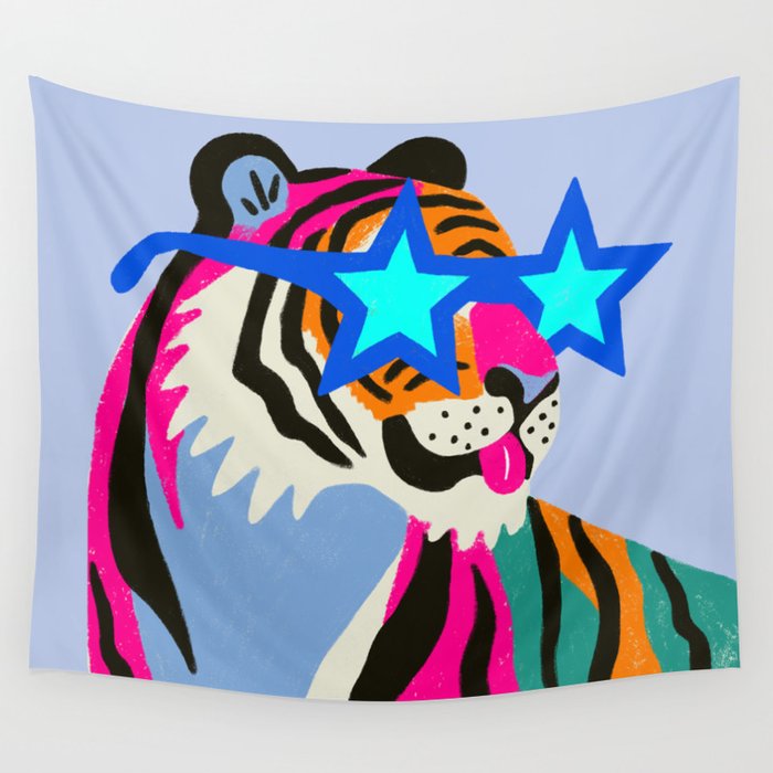 Star tiger Wall Tapestry Gallery Image 1
