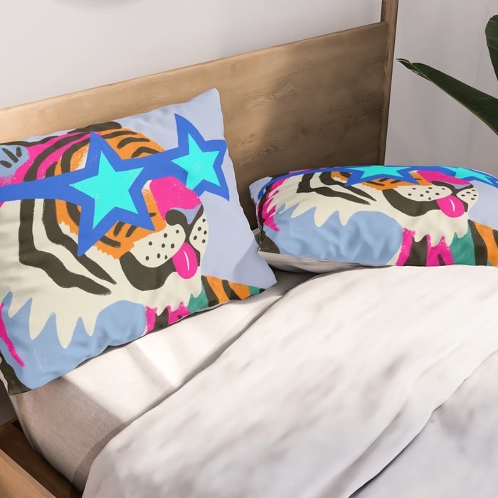 Star tiger Pillow Sham Gallery Image 2