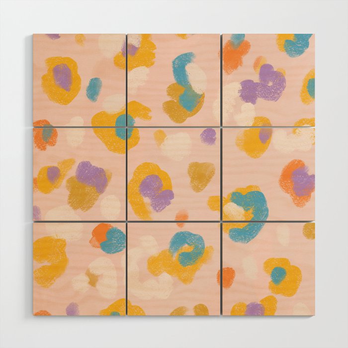 Spring Leopard Wood Wall Art Gallery Image 1