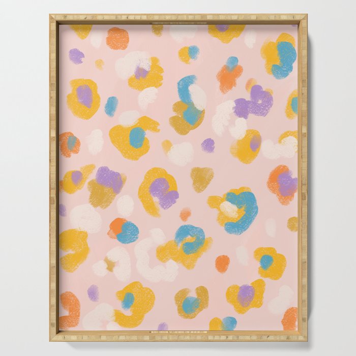 Spring Leopard Serving Tray Gallery Image 1