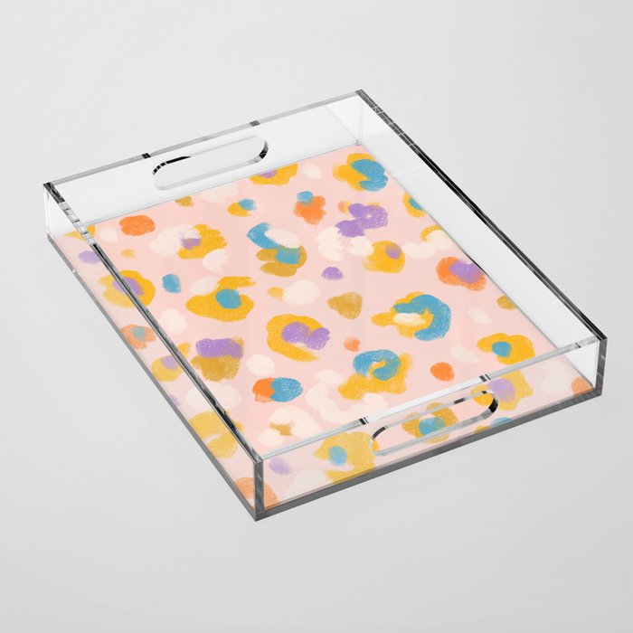 Spring Leopard Acrylic Tray Gallery Image 1