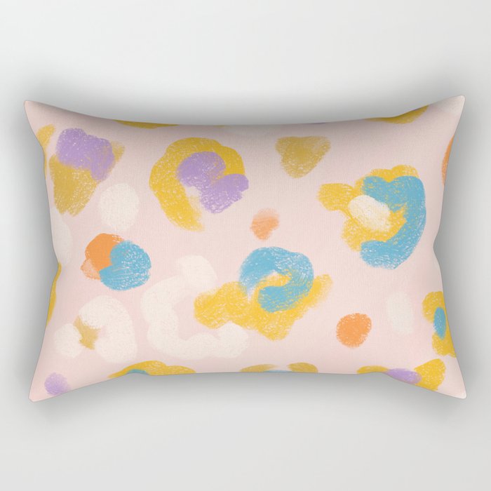 Spring Leopard Rectangular Pillow Gallery Image 1