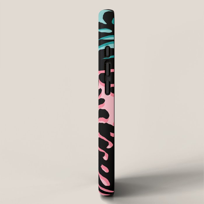 B.F.F. - throwback 80s style memphis design neon art print hipster brooklyn palm springs resort patt iPhone Case Gallery Image 2