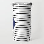Lines and Wave (Blue) Travel Mug Gallery Image 2