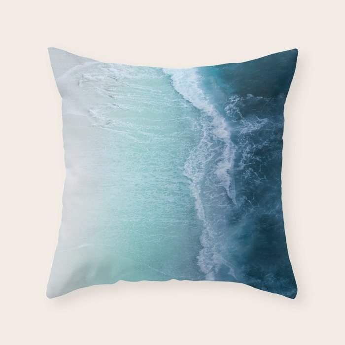 Turquoise Sea Throw Pillow Gallery Image 1