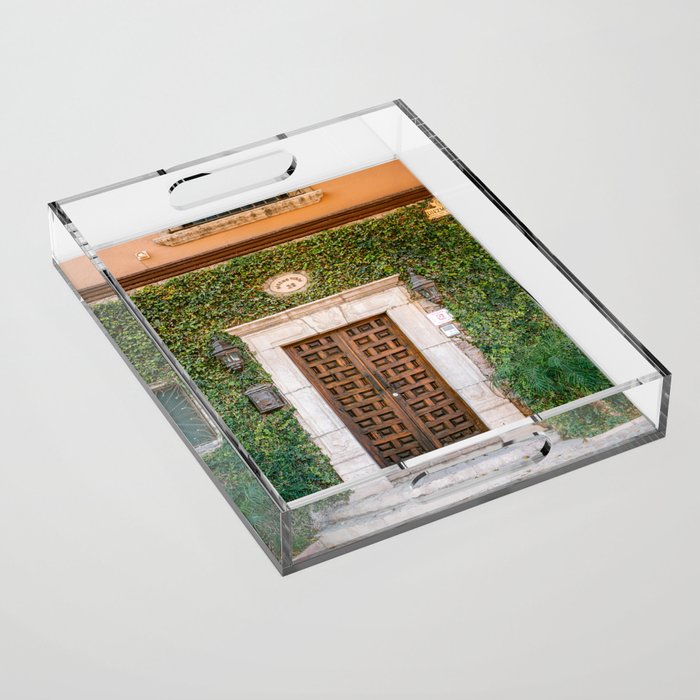 Mexico | The botanical door San Miguel de Allende Acrylic Tray Gallery Image 1