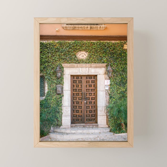 Mexico | The botanical door San Miguel de Allende Mini Art Print Gallery Image 1