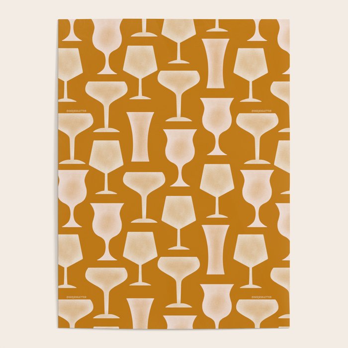 Cocktail Glasses - Amalfi Coast Cocktails Poster Gallery Image 4