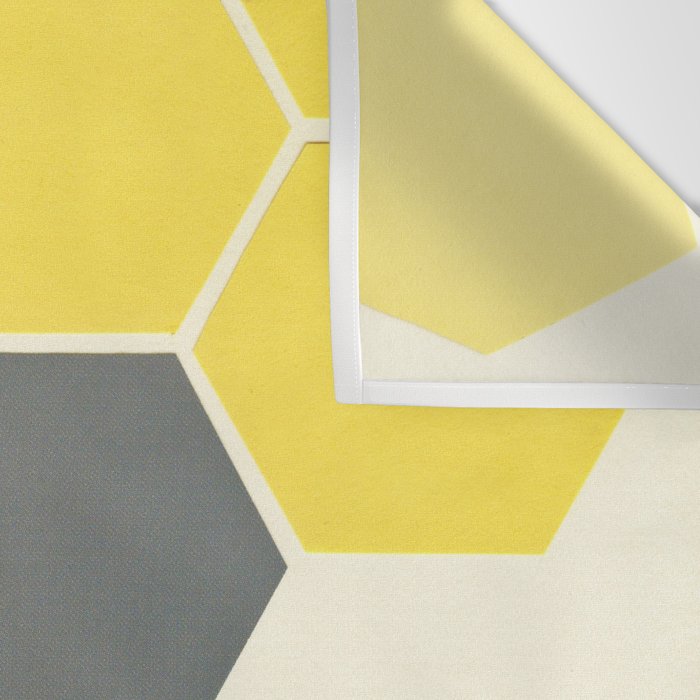 Yellow Honeycomb Wall Tapestry Gallery Image 3