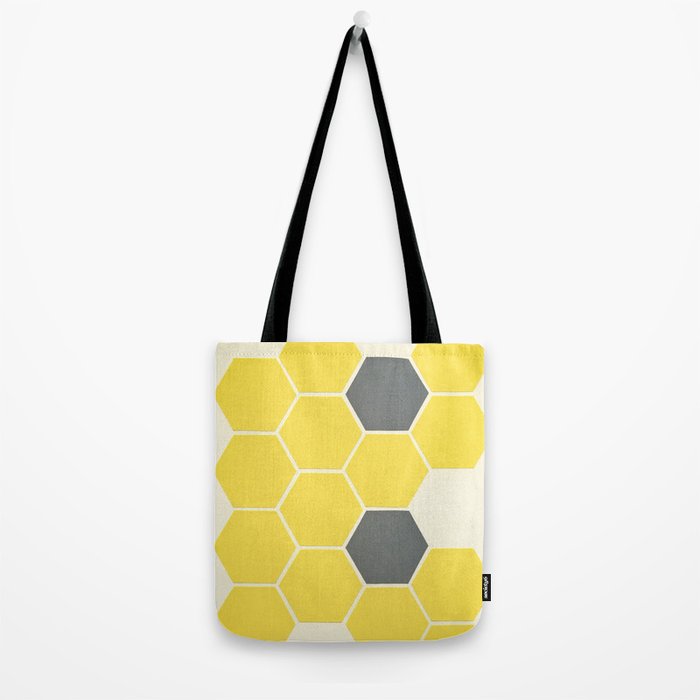 Yellow Honeycomb Tote Bag Gallery Image 2