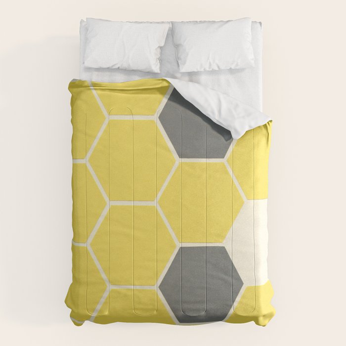 Yellow Honeycomb Comforter Gallery Image 6