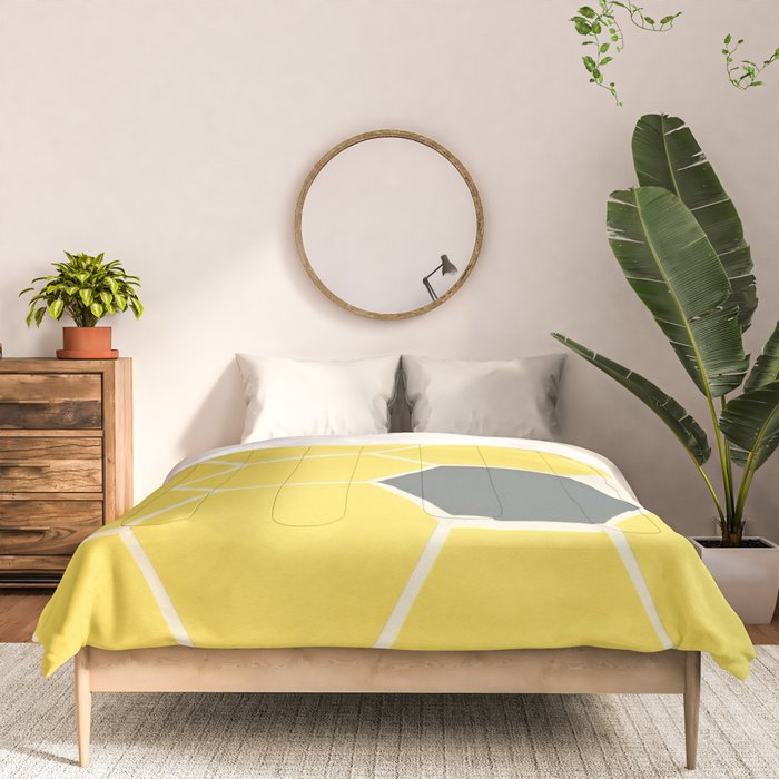 Yellow Honeycomb Comforter Gallery Image 3