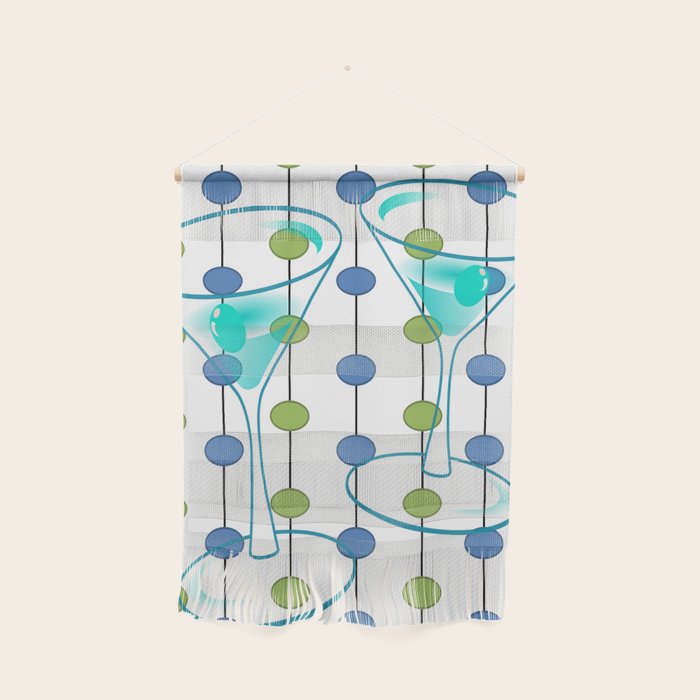 Mid-Century Modern Atomic Art Cocktails 1.0 Wall Hanging Gallery Image 1