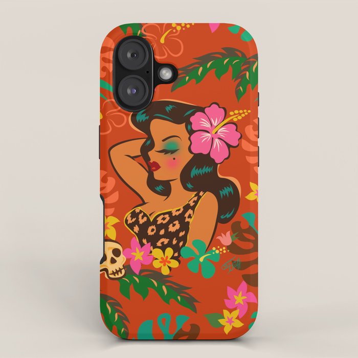 Tropical Tiki Girl iPhone Case Gallery Image 1